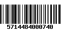 Código de Barras 5714484000740