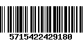 Código de Barras 5715422429180