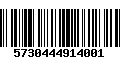 Código de Barras 5730444914001