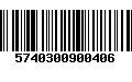 Código de Barras 5740300900406