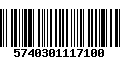 Código de Barras 5740301117100