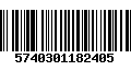 Código de Barras 5740301182405