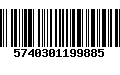 Código de Barras 5740301199885