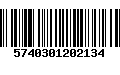 Código de Barras 5740301202134