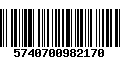 Código de Barras 5740700982170