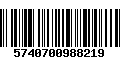 Código de Barras 5740700988219