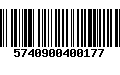 Código de Barras 5740900400177