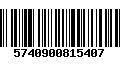 Código de Barras 5740900815407