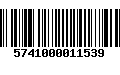 Código de Barras 5741000011539