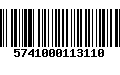 Código de Barras 5741000113110