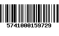 Código de Barras 5741000159729