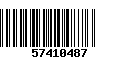 Código de Barras 57410487