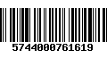 Código de Barras 5744000761619