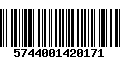 Código de Barras 5744001420171