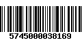 Código de Barras 5745000038169