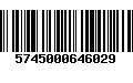 Código de Barras 5745000646029