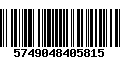 Código de Barras 5749048405815