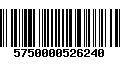 Código de Barras 5750000526240