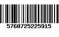 Código de Barras 5760725225915