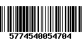 Código de Barras 5774540054704