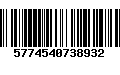 Código de Barras 5774540738932