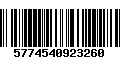 Código de Barras 5774540923260