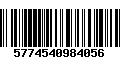 Código de Barras 5774540984056