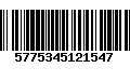 Código de Barras 5775345121547