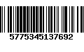 Código de Barras 5775345137692