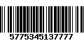 Código de Barras 5775345137777