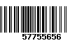 Código de Barras 57755656