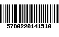 Código de Barras 5780220141510