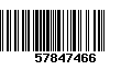 Código de Barras 57847466