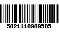 Código de Barras 5821110989505