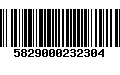 Código de Barras 5829000232304