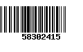 Código de Barras 58302415