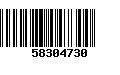 Código de Barras 58304730