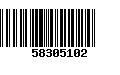 Código de Barras 58305102