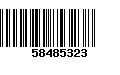 Código de Barras 58485323