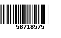 Código de Barras 58718575