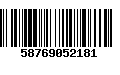 Código de Barras 58769052181