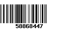 Código de Barras 58868447