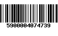 Código de Barras 5900004074739