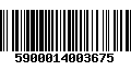 Código de Barras 5900014003675