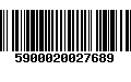 Código de Barras 5900020027689