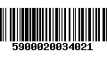 Código de Barras 5900020034021