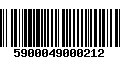 Código de Barras 5900049000212