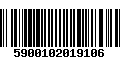 Código de Barras 5900102019106