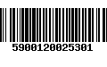 Código de Barras 5900120025301