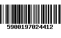 Código de Barras 5900197024412